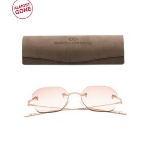 BARTON PERREIRA Rose Gold 52mm Sunglasses